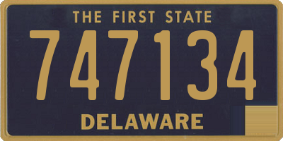 DE license plate 747134