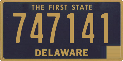 DE license plate 747141