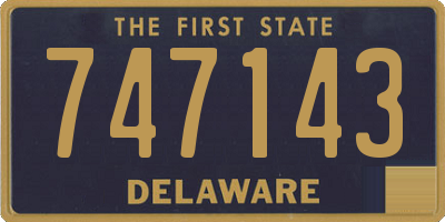 DE license plate 747143