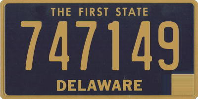 DE license plate 747149
