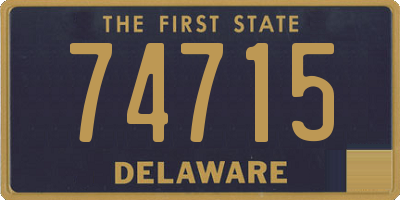 DE license plate 74715