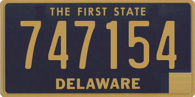 DE license plate 747154