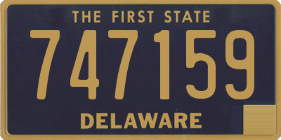 DE license plate 747159