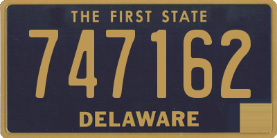 DE license plate 747162