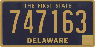 DE license plate 747163