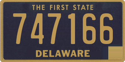 DE license plate 747166