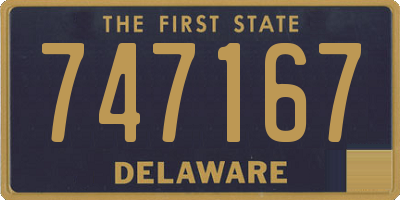 DE license plate 747167