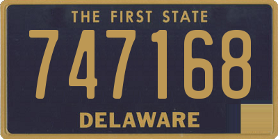 DE license plate 747168