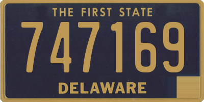 DE license plate 747169