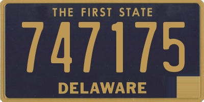 DE license plate 747175
