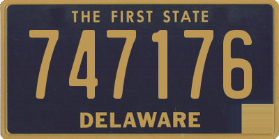DE license plate 747176