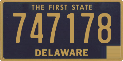 DE license plate 747178