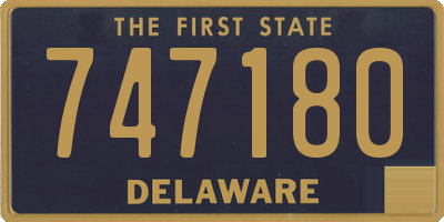 DE license plate 747180