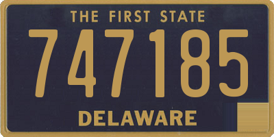 DE license plate 747185