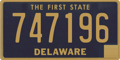 DE license plate 747196