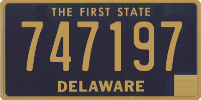 DE license plate 747197