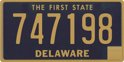 DE license plate 747198
