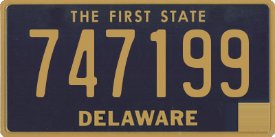 DE license plate 747199