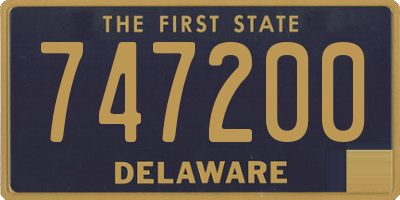DE license plate 747200