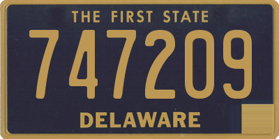 DE license plate 747209