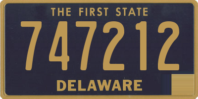 DE license plate 747212