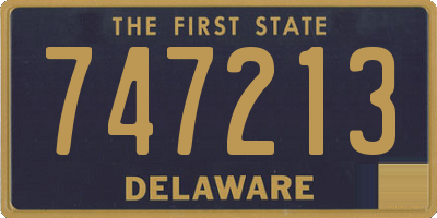 DE license plate 747213
