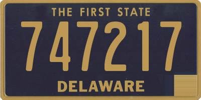 DE license plate 747217