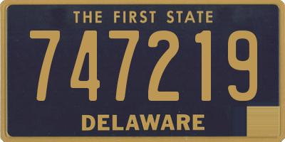 DE license plate 747219