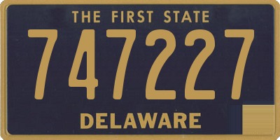 DE license plate 747227