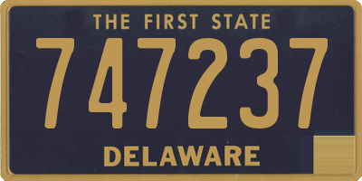 DE license plate 747237