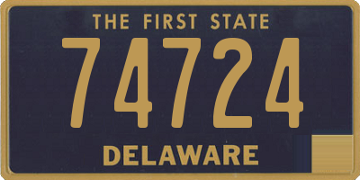 DE license plate 74724
