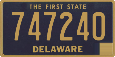 DE license plate 747240