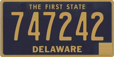 DE license plate 747242