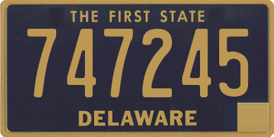 DE license plate 747245