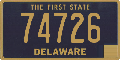 DE license plate 74726