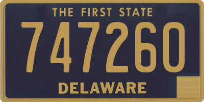 DE license plate 747260