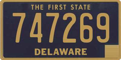 DE license plate 747269