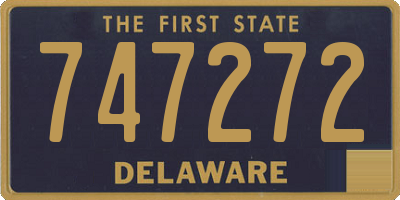 DE license plate 747272