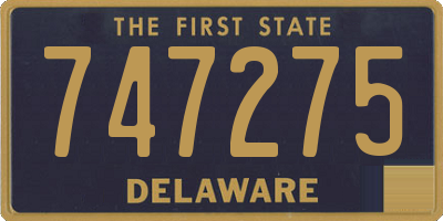 DE license plate 747275