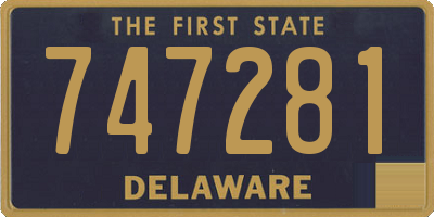 DE license plate 747281