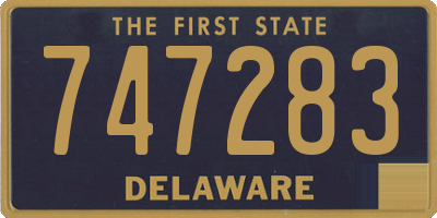 DE license plate 747283