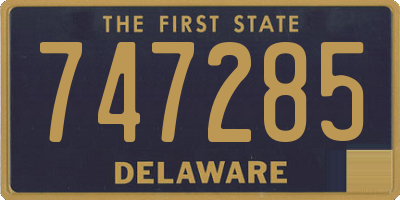DE license plate 747285