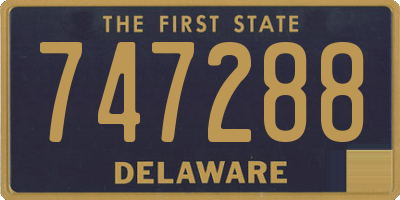 DE license plate 747288