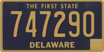 DE license plate 747290