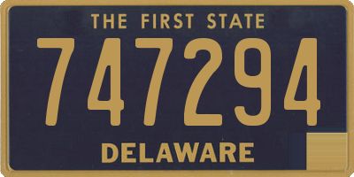 DE license plate 747294