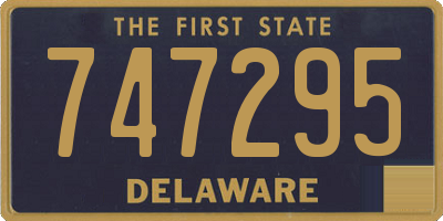 DE license plate 747295