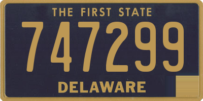 DE license plate 747299