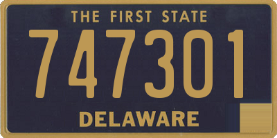 DE license plate 747301