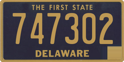 DE license plate 747302