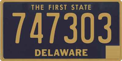 DE license plate 747303